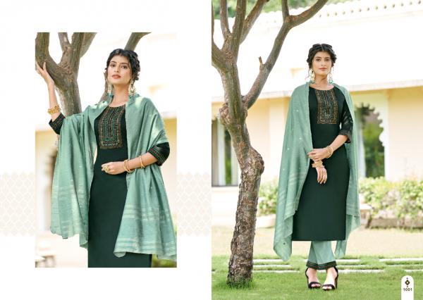 Jinesh Nx Amaira Festive Wear Rayon Designer Kurti Pant With Dupatta Collection